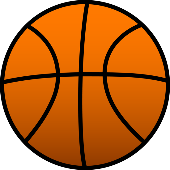 Simple Orange Sports Basketball - Free Clip Art