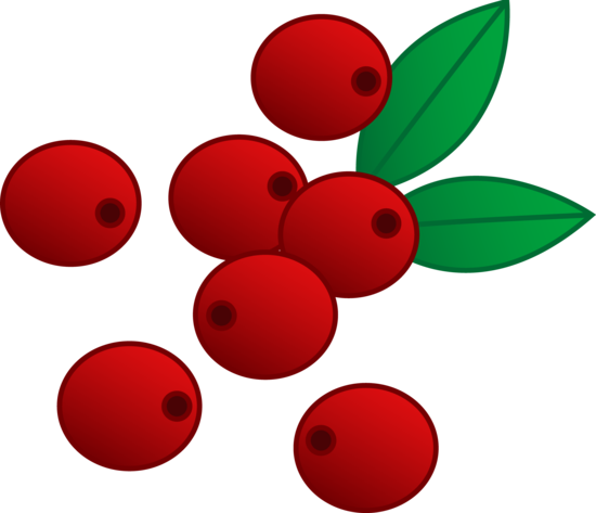 Red Cranberries Vector Art - Free Clip Art