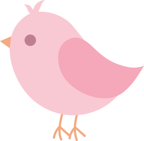 Cute Pink Bird Clip Art - Free Clip Art