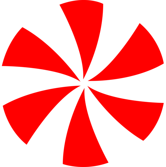 Red and White Peppermint Pinwheel - Free Clip Art