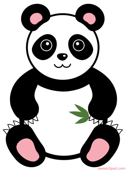 Cute Giant Panda Bear - Free Clip Art