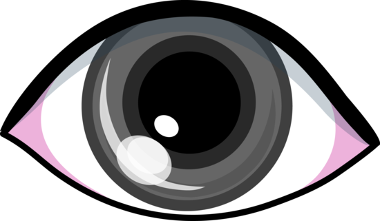 Grey Eye Clip Art Design - Free Clip Art