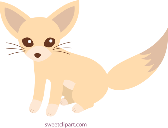 Cute Fennec Fox Clip Art - Free Clip Art