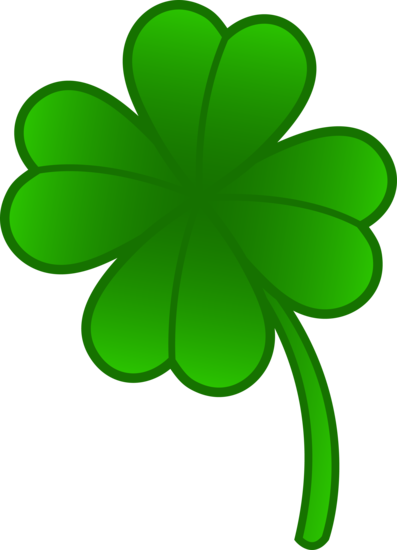 Green Four Leaf Clover - Free Clip Art