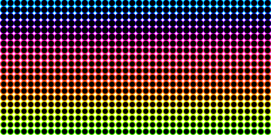 Black And Rainbow Halftone Pattern Free Clip Art