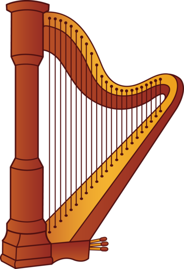 Harp Musical Instrument - Free Clip Art