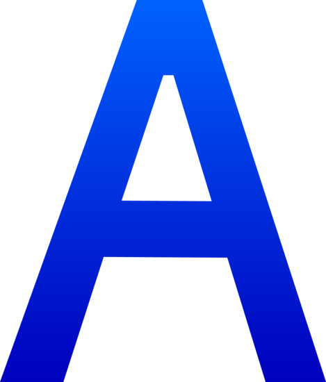 The Letter A - Free Clip Art