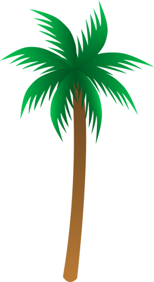 Simple Palm Tree Vector - Free Clip Art
