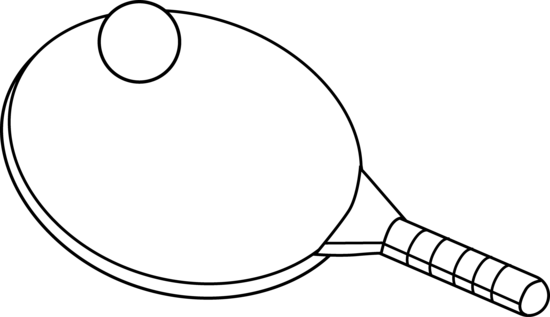 Download Ping Pong Coloring Page - Free Clip Art