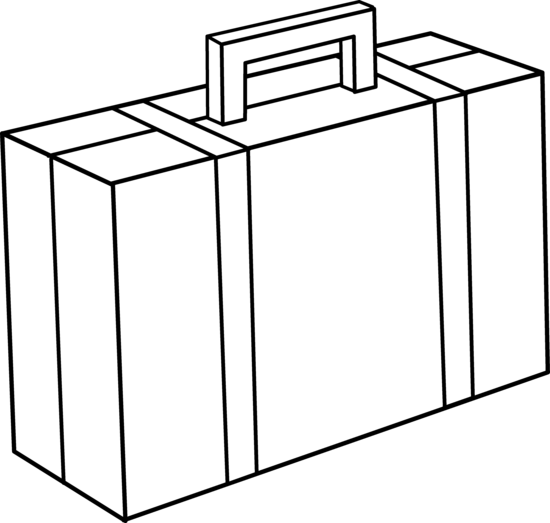 Briefcase Line Art Free Clip Art