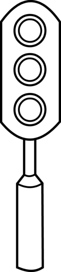 Traffic Light Coloring Page