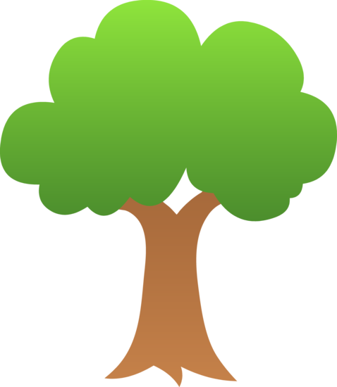 Cute Green Tree Design - Free Clip Art