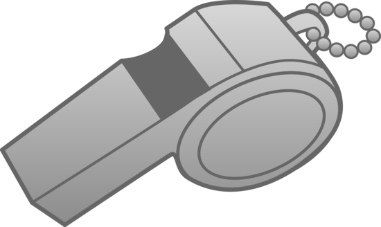 Silver Whistle Design - Free Clip Art