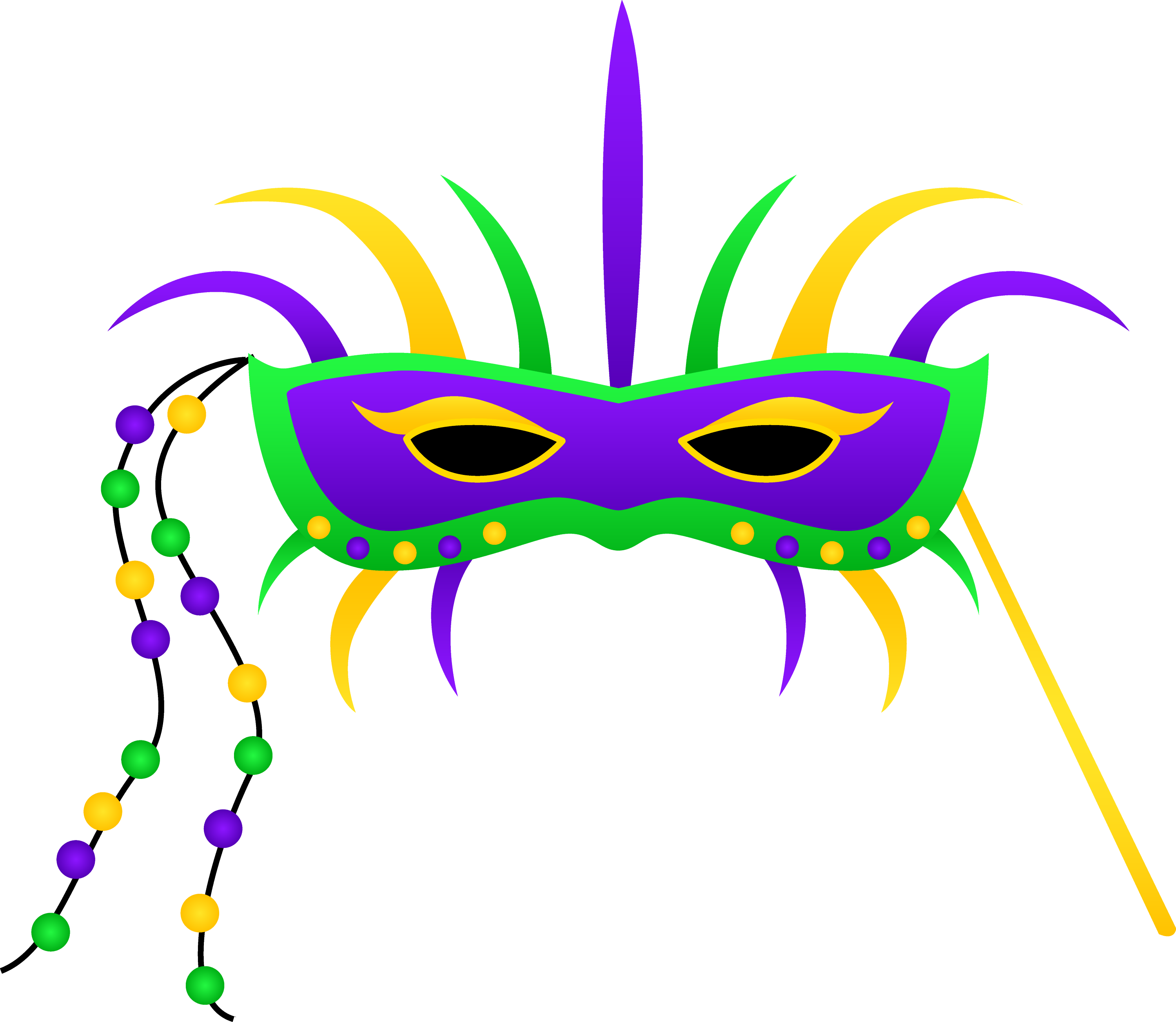 Download Free SVG Mardi Gras Festival Mask Clipart - Free Clip Art from swe...