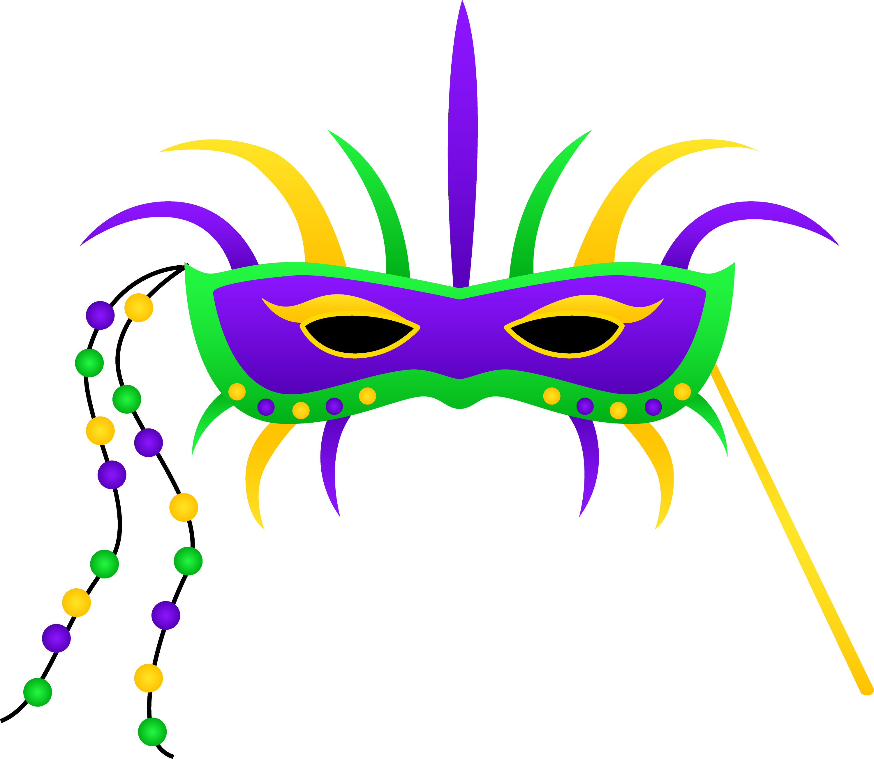 Download Mardi Gras Festival Mask Clipart - Free Clip Art