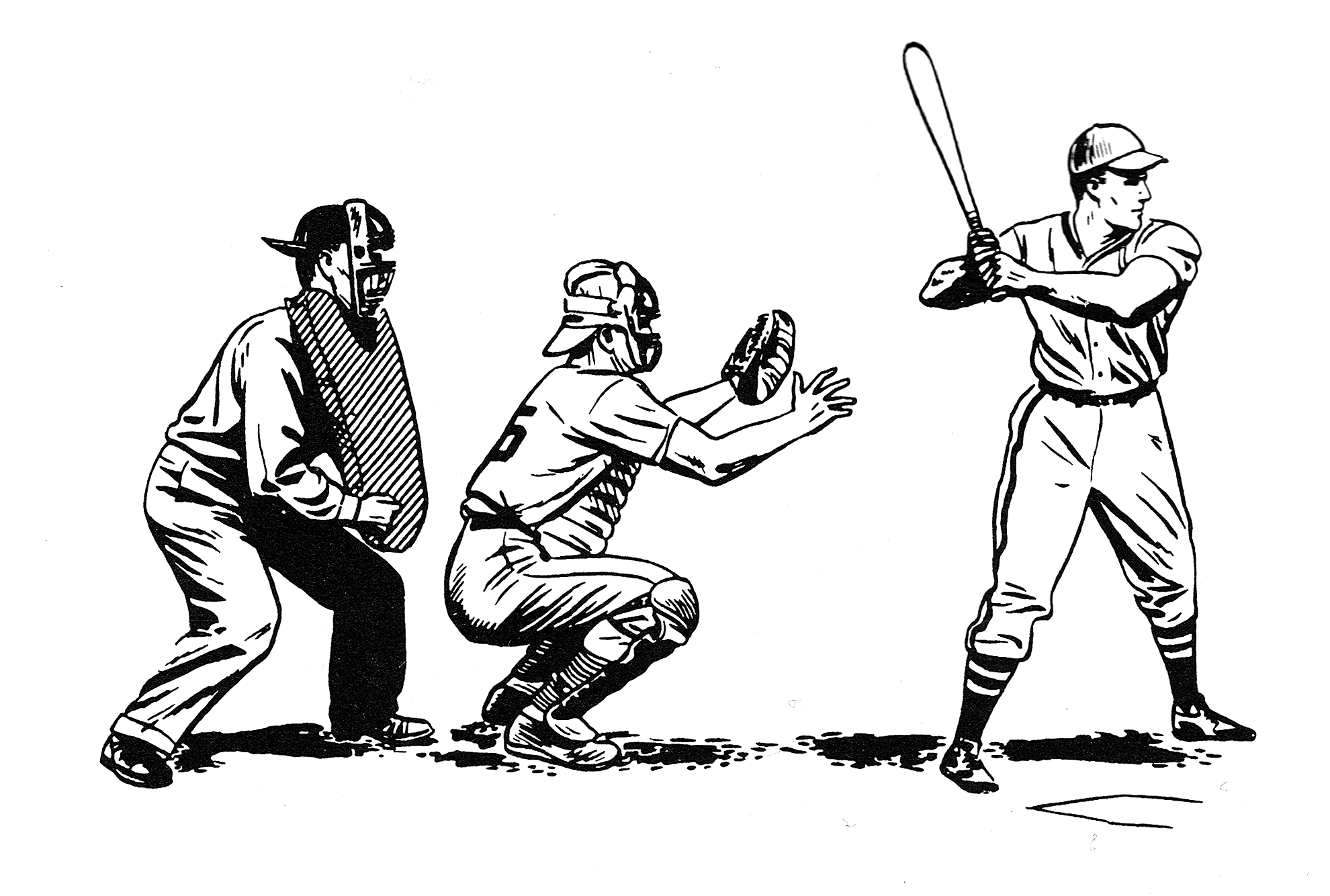Кетчер Бейсбол рисунок