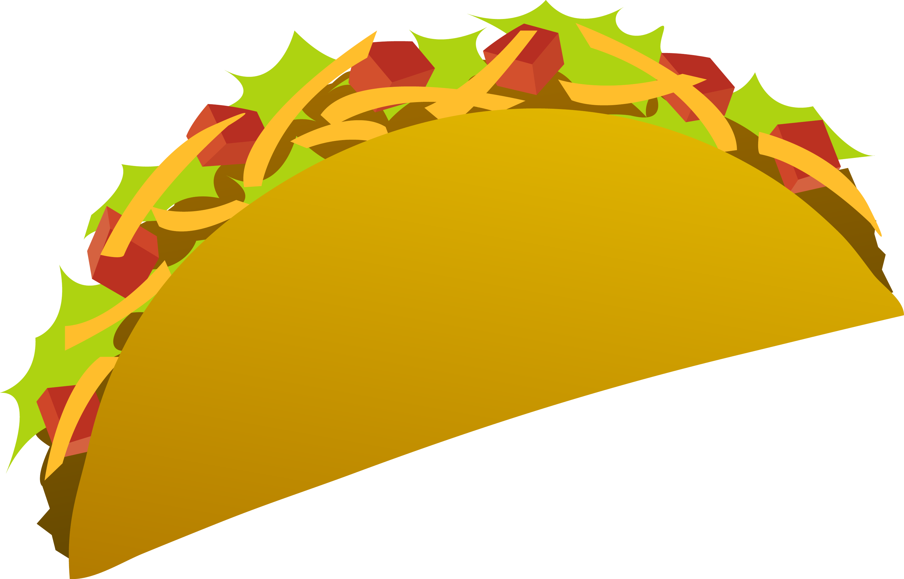 Vector Art of a Taco - Free Clip Art