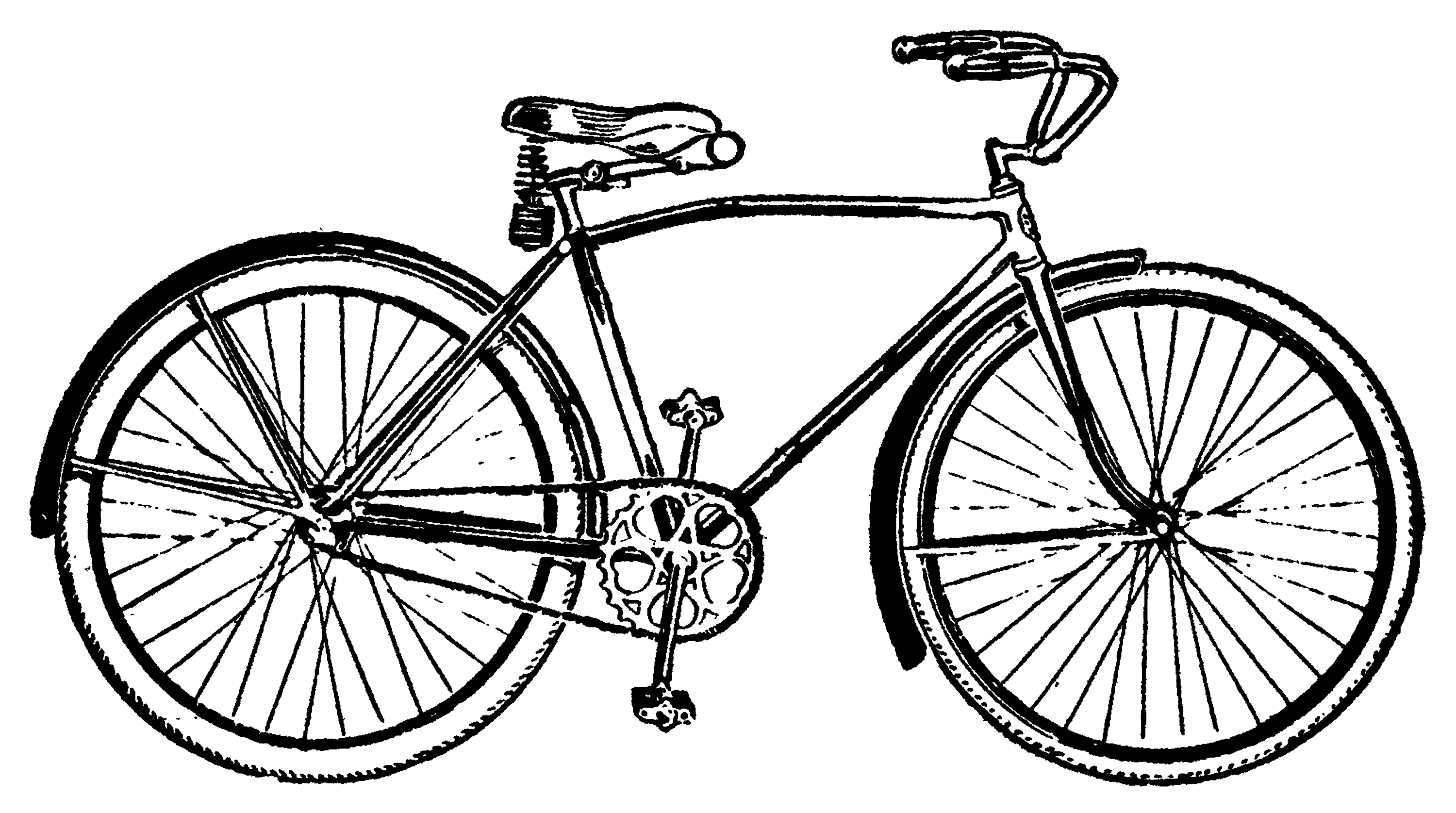 Download Vintage Bicycle Clip Art - Free Clip Art