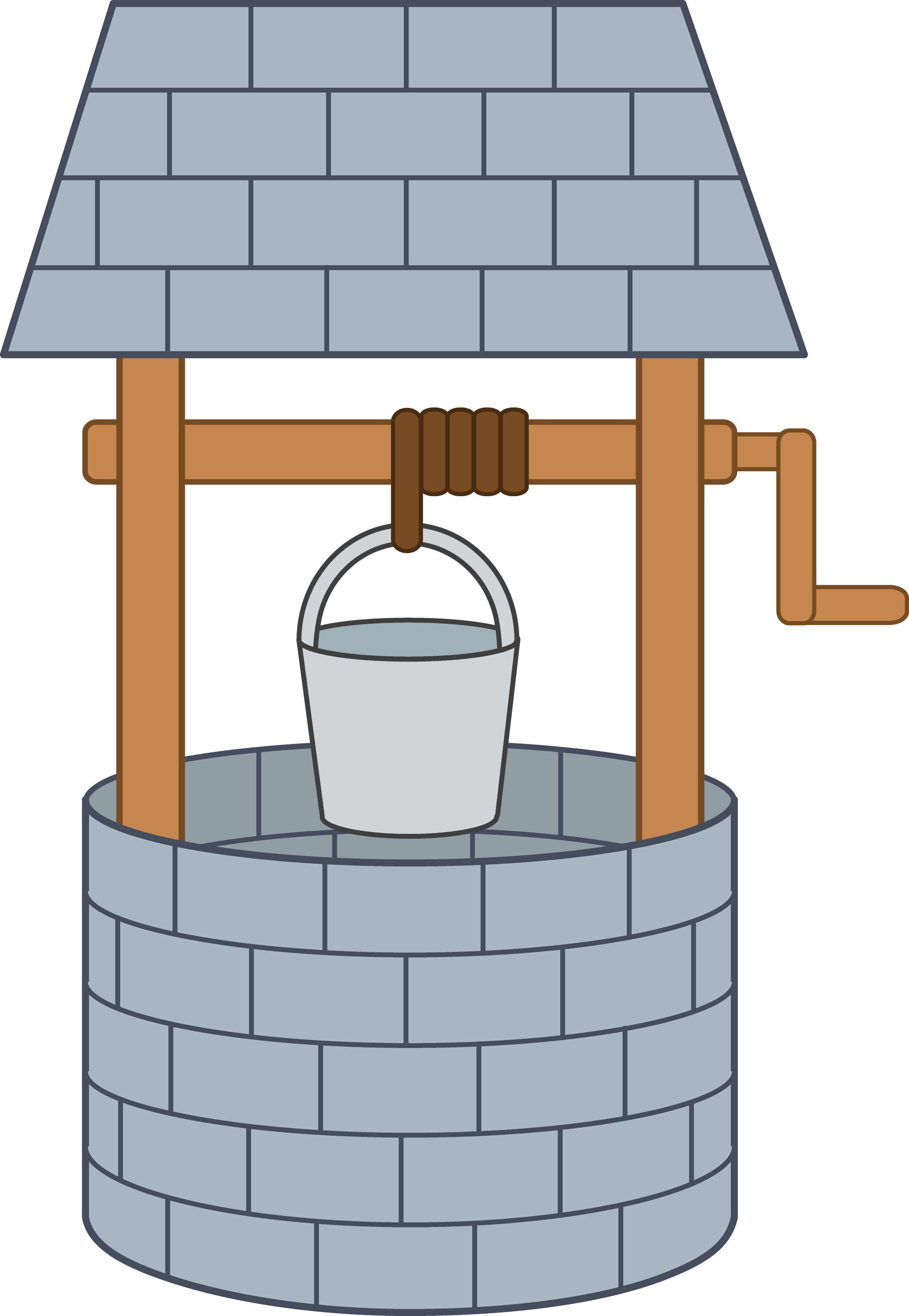 Cute Wishing Well - Free Clip Art