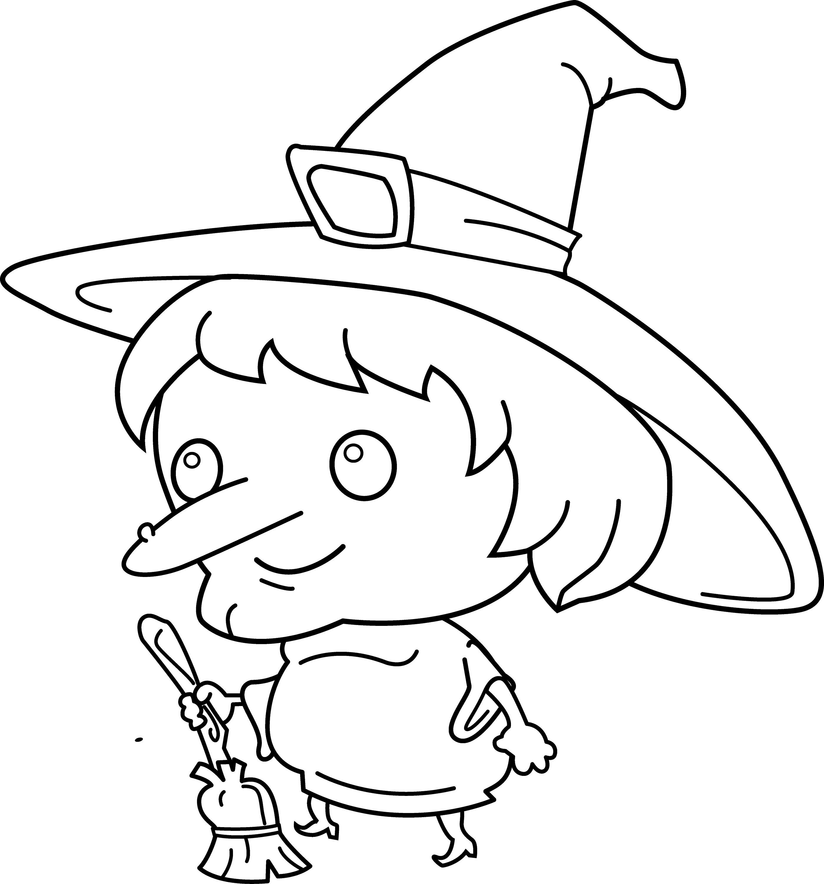 Witch Printable Coloring Pages