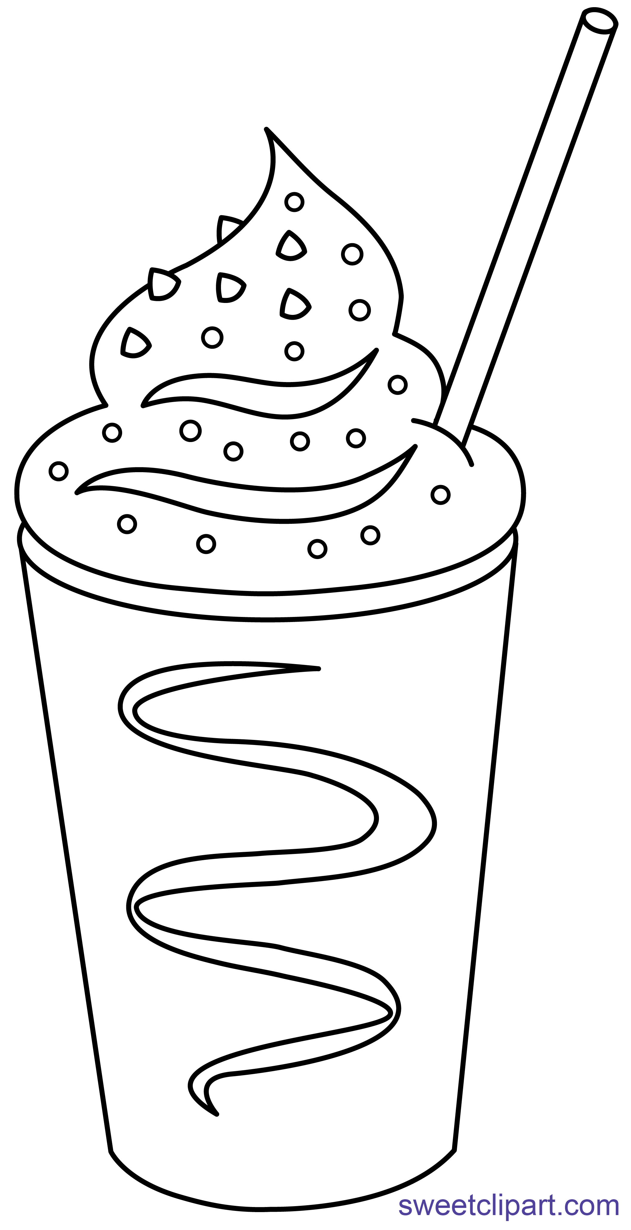 Starbucks Frappe Coloring Page Coloring Pages