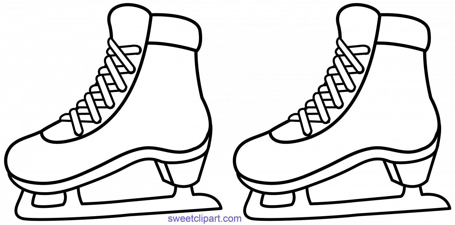 easy to draw ice skates