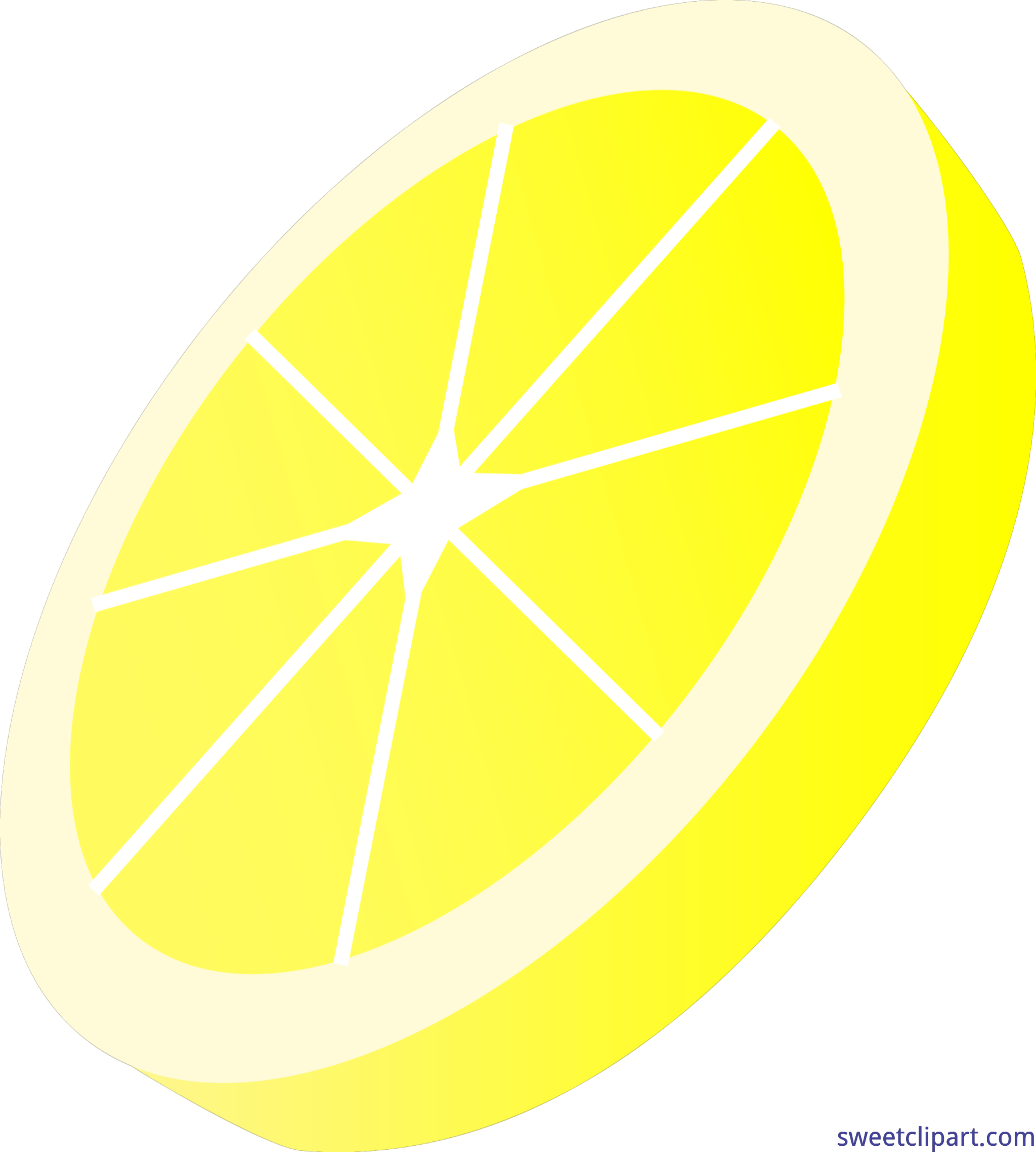 lemon slice coloring page