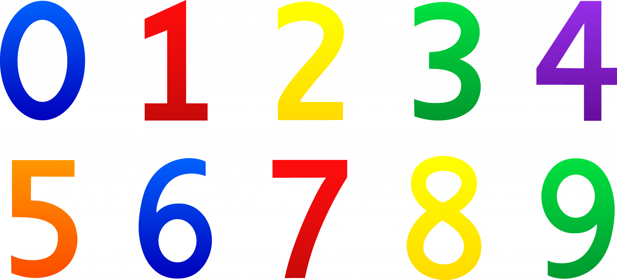 Цифры в ряд. Разноцветные карточки с цифрами. Цифры от 1 до 10. Карточки с цифрами от 0 до 9. Разноцветные цифры от 0 до 10.