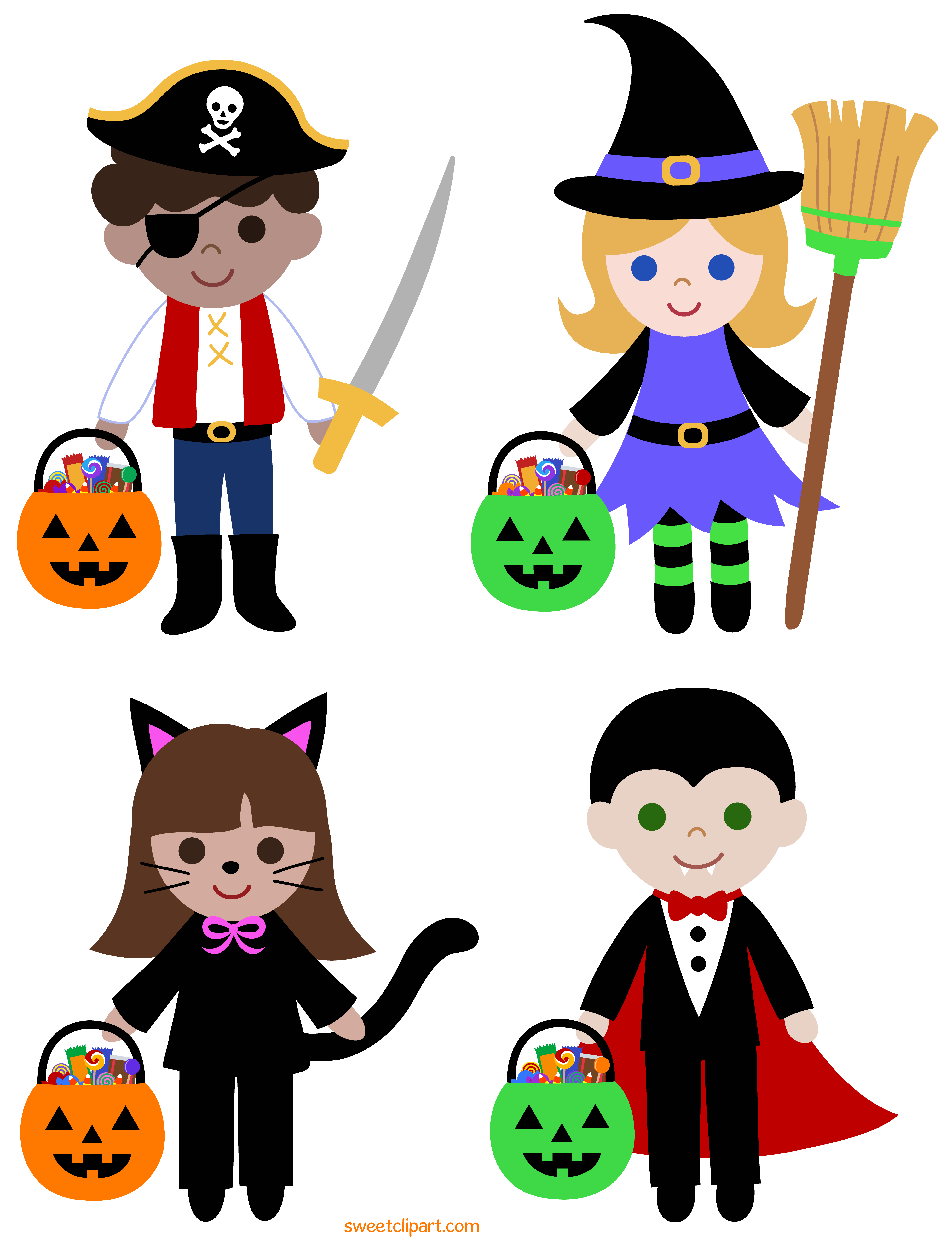 Trick Or Treat Clipart For Kids