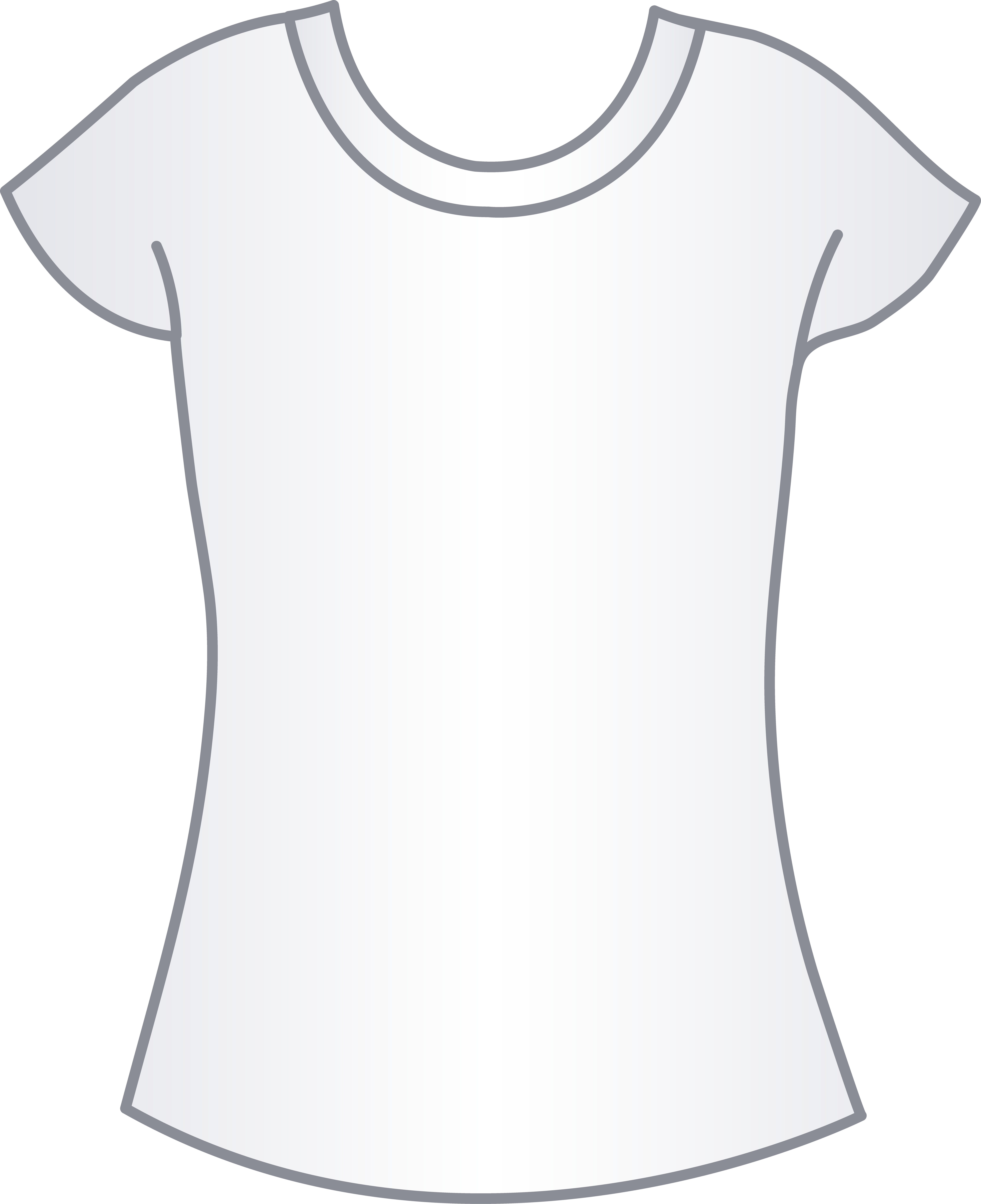 white t shirt clip art